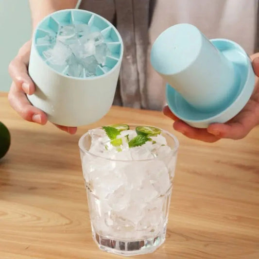 Rynx | Cylindrical Ice Cube Tray made of Silicone – 60 Mini Cubes for Drinks
