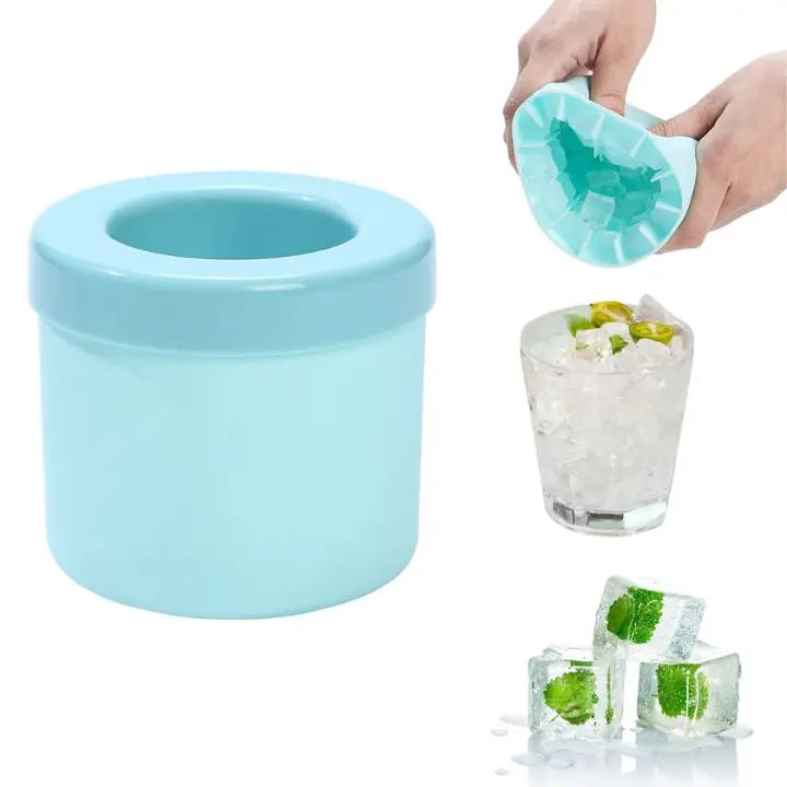Rynx | Cylindrical Ice Cube Tray made of Silicone – 60 Mini Cubes for Drinks