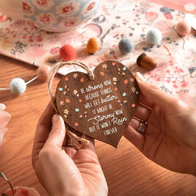 Rynx | Wooden Heart Plaque Gift Exquisite Love Heart Craftsmanship