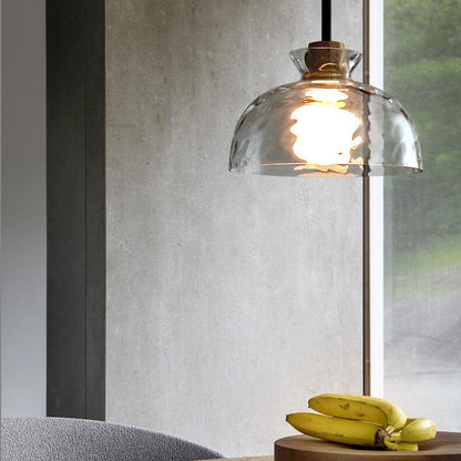 Rynx | LumaCrystal Nordic Pendant Light | Clear ribbed glass | 1-light | Scandinavian design | Decor for home