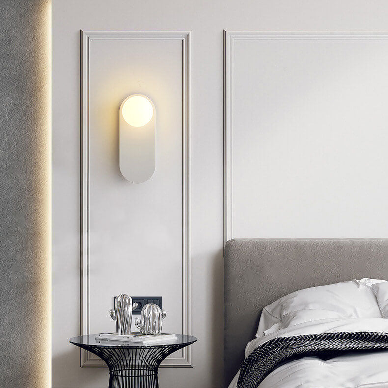 Rynx | AuraGlow Nordic Wall Lamp with Glass Ring | Minimalist Design | Single-Bulb LED Wall Light for Living Spaces