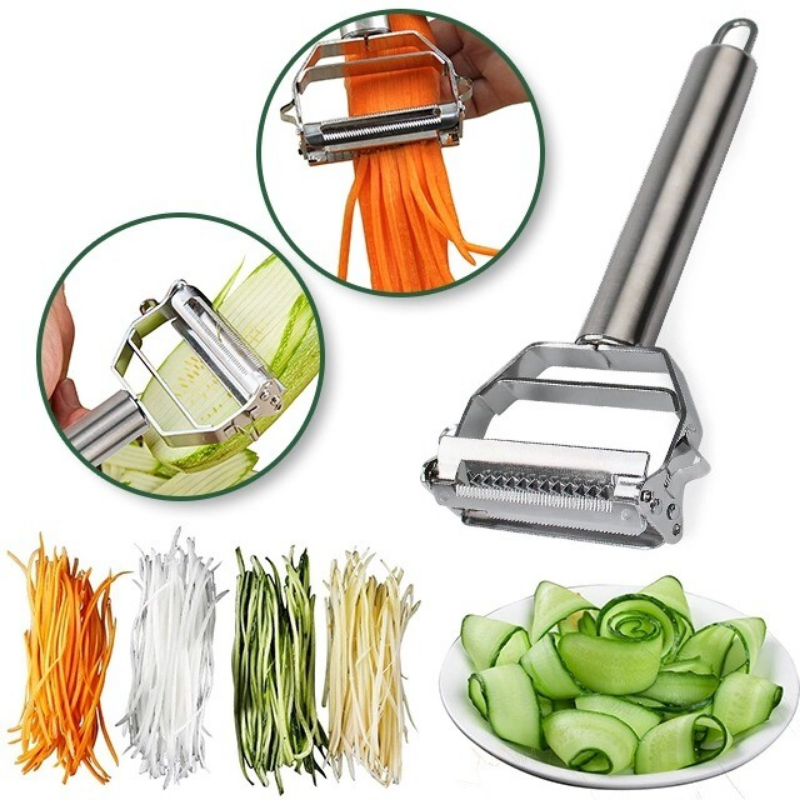 Rynx | Ultra-Sharp Stainless Steel Multi-Function Vegetable Peeler & Julienne Cutter 1 piece