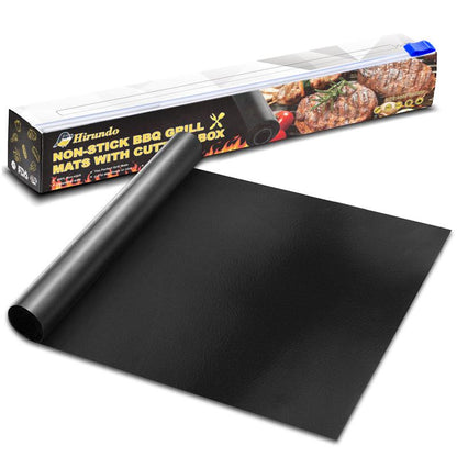 Rynx | New Cuttable Non-Stick Bbq Grill Mats With Cutting Box