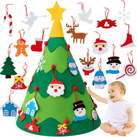 Rynx | 3D Frummies Felt Christmas Tree | Montessori DIY Decorating Christmas Tree with Children