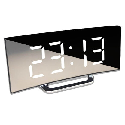 Rynx | LumiCurve Curved LED Digital Alarm Clock with Modern Design