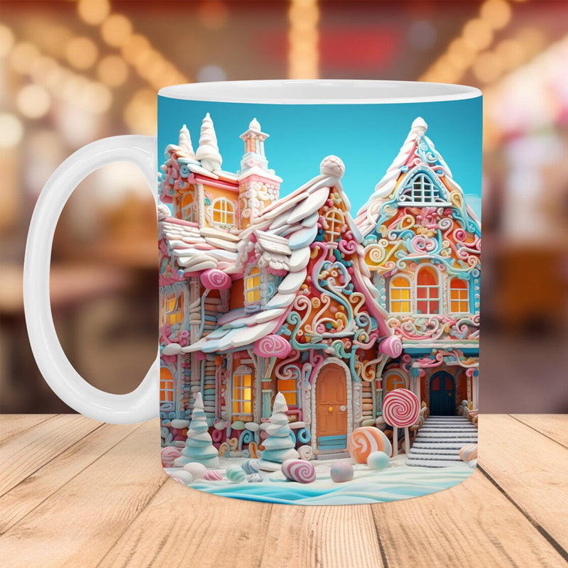 Rynx | 3d Christmas Gingerbread Man Ceramic Coffee Mug