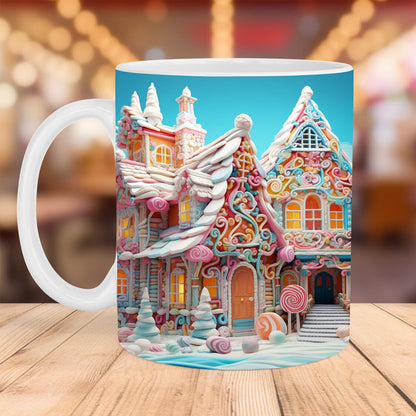 Rynx | 3d Christmas Gingerbread Man Ceramic Coffee Mug