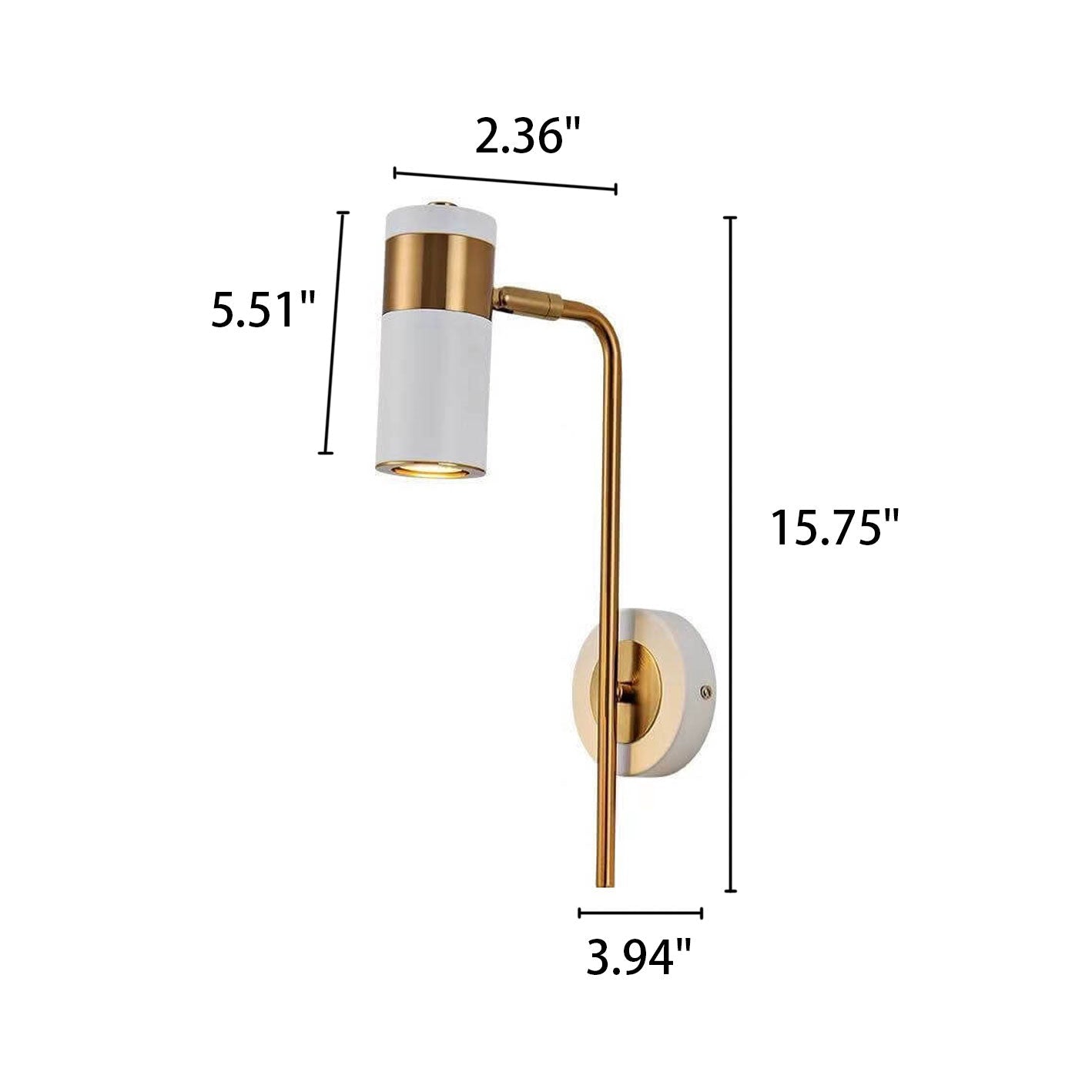 Rynx | Modern minimalist spotlight rotatable LED wall lamp made of iron