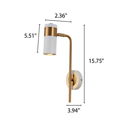 Rynx | Modern minimalist spotlight rotatable LED wall lamp made of iron