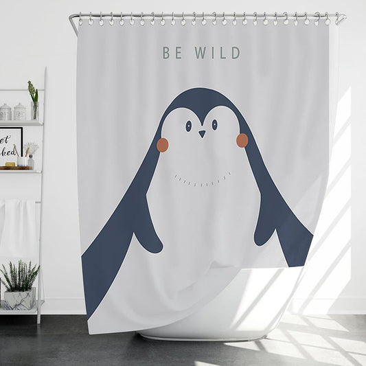 Rynx | Sweet Penguin Mountain Shower Curtain