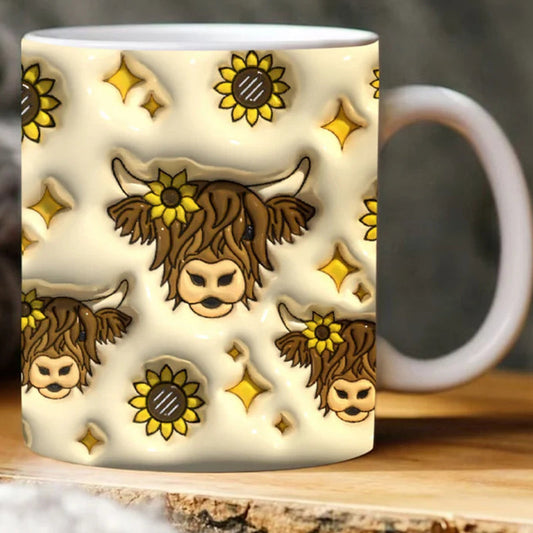 Rynx | Highland Cow Ceramic Mug