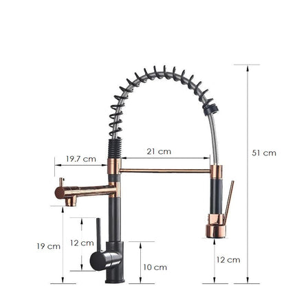 RYNX | Streamflex – Kitchen Faucet With Pull-Out Spout And Dual Output