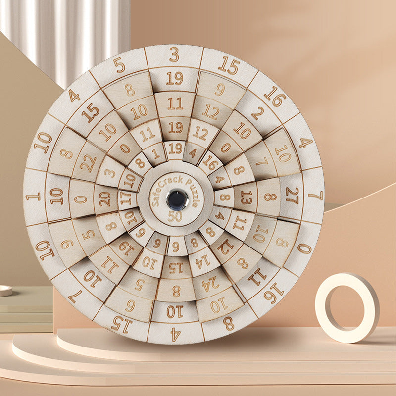 RYNX | Safecracker 50 Wooden Puzzle - Difficult Mathematical Brain Teaser For Adults
