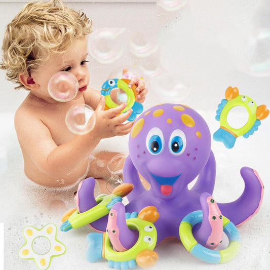 RYNX | Children's Octopus Bath Toy with 5 Rings