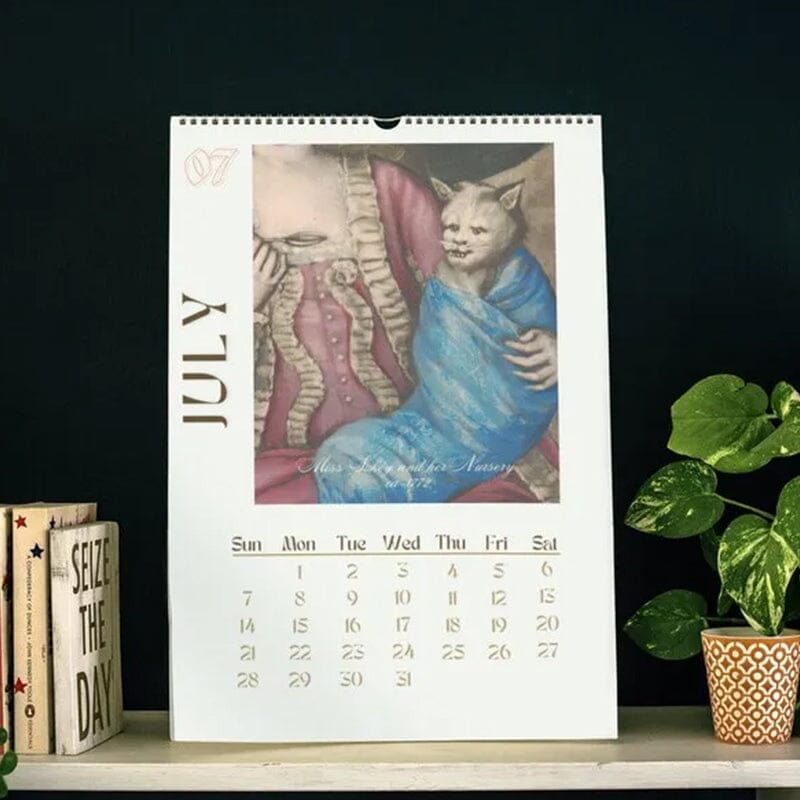 Rynx | Ugly Cats In Renaissance Painting 2024 Wall Calendar