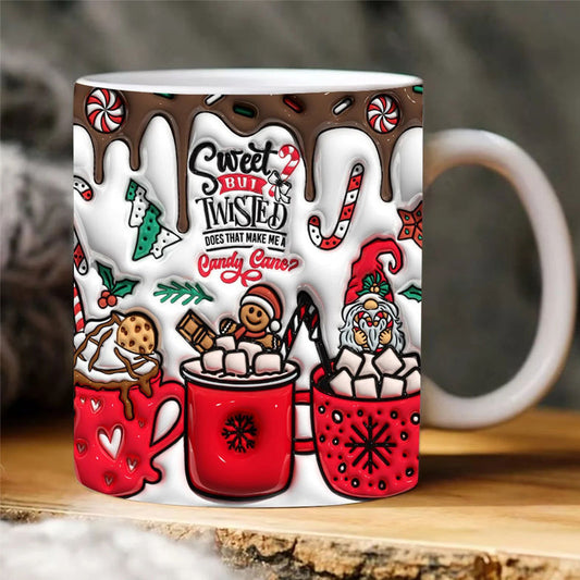 Rynx | 3d Christmas Gingerbread Man Ceramic Coffee Mug