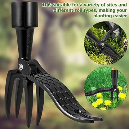Rynx | Stainless Steel Adjustable Long Handle Removable Weeder
