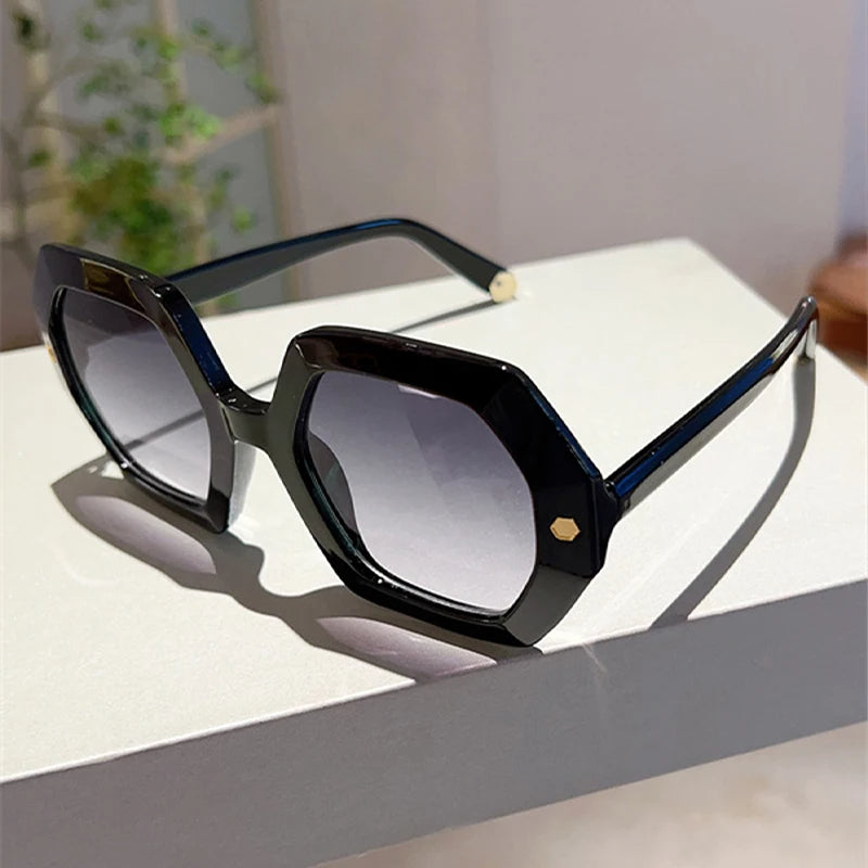 RYNX | Trendy Oversized Sunglasses for Women Gray