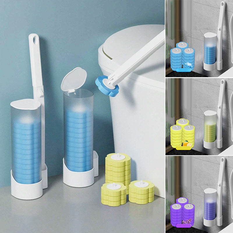 Rynx | Toilet Wall Kit, Disposable Toilet Cleaning System with 18 Refill Heads