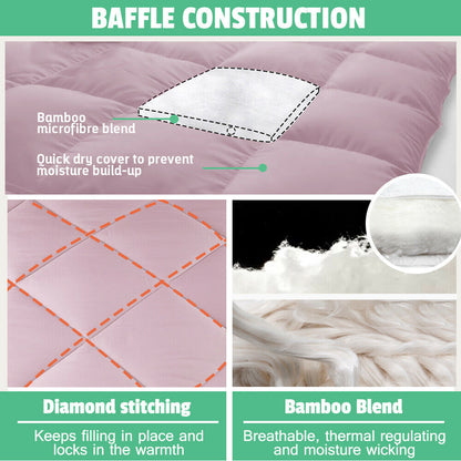 Rynx | Doona Quilt Microfiber - All Seasons - Pink
