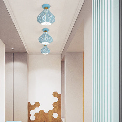 Rynx | CrystalDome Semi-Flush LED Ceiling Light | Modern Design | Diamond Look | Energy Saving | Color Variety