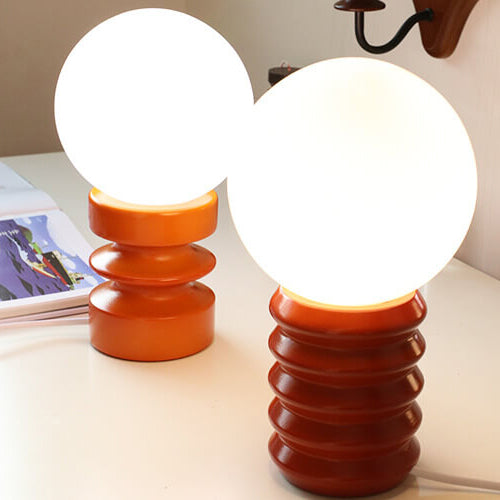 Rynx | Glazaire Vintage Glass Table Lamp | Solid Design | Atmospheric Lighting | Decoration for Home