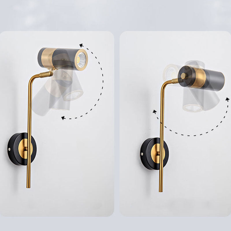 Rynx | Modern minimalist spotlight rotatable LED wall lamp made of iron