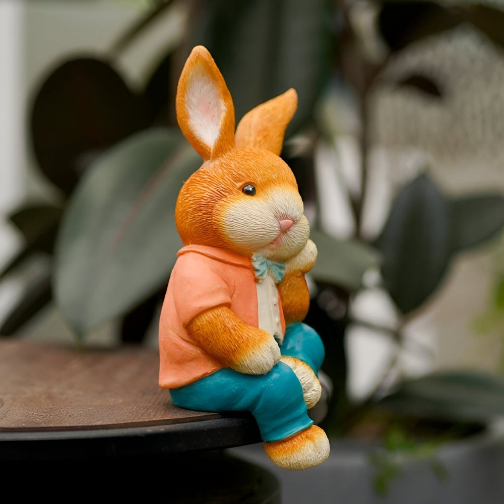 Rynx | WhimsiBunny – Sitting Rabbit Sculpture for Playful and Modern Desk or Shelf Decoration