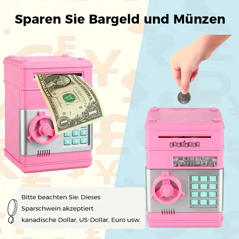 Rynx | Children's piggy bank with combination lock