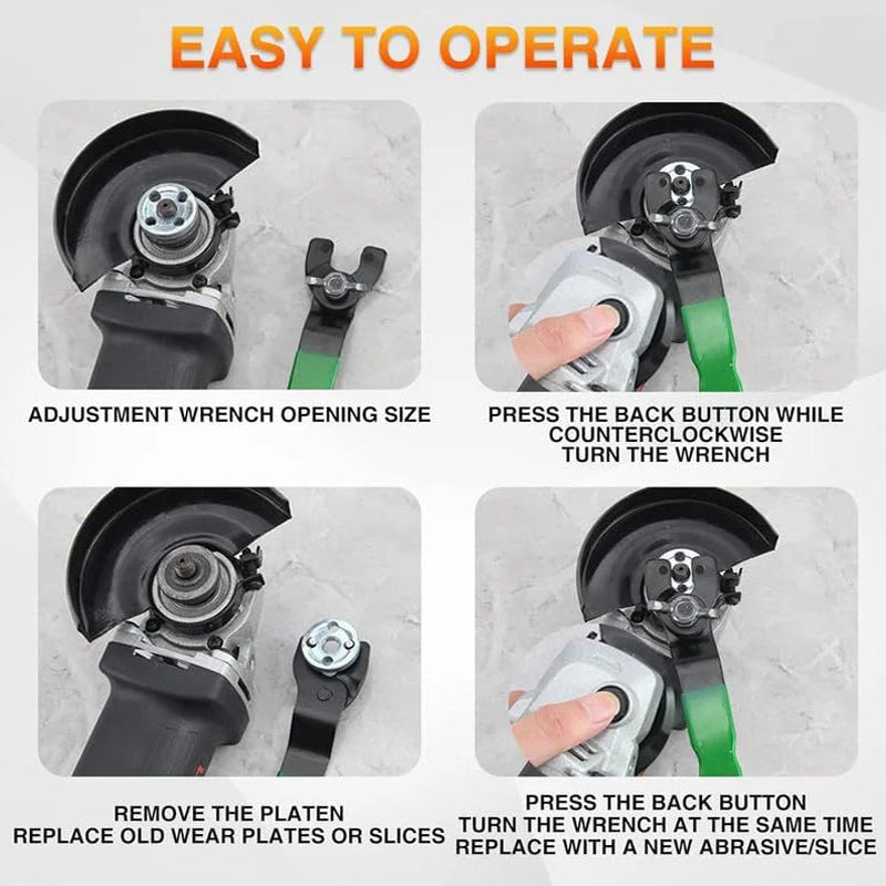 Rynx | Angle Grinder Key Thickened Disassembly Tool Adjustable