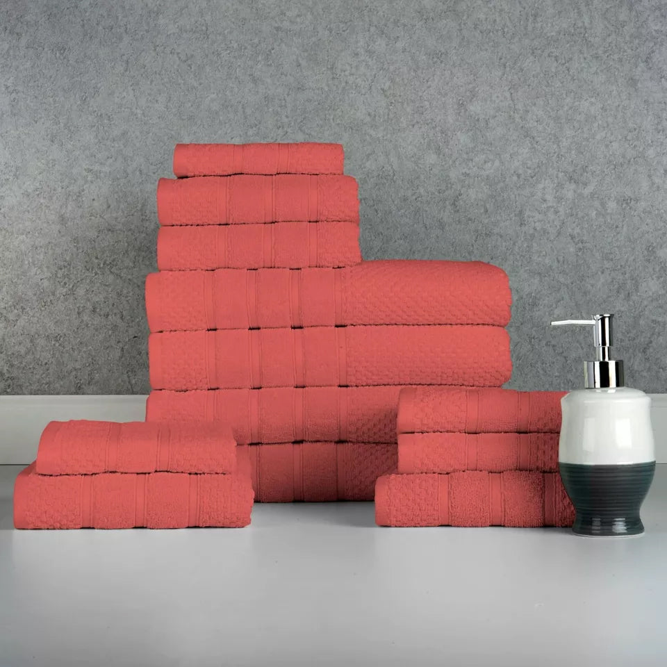 Rynx | 12-piece: Bibb Home Egyptian Cotton Towel Set