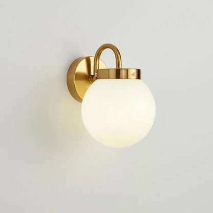 Rynx | ModernWall - Nordic LED Wall Lamp with Glass Dome for Atmospheric Indoor Lighting