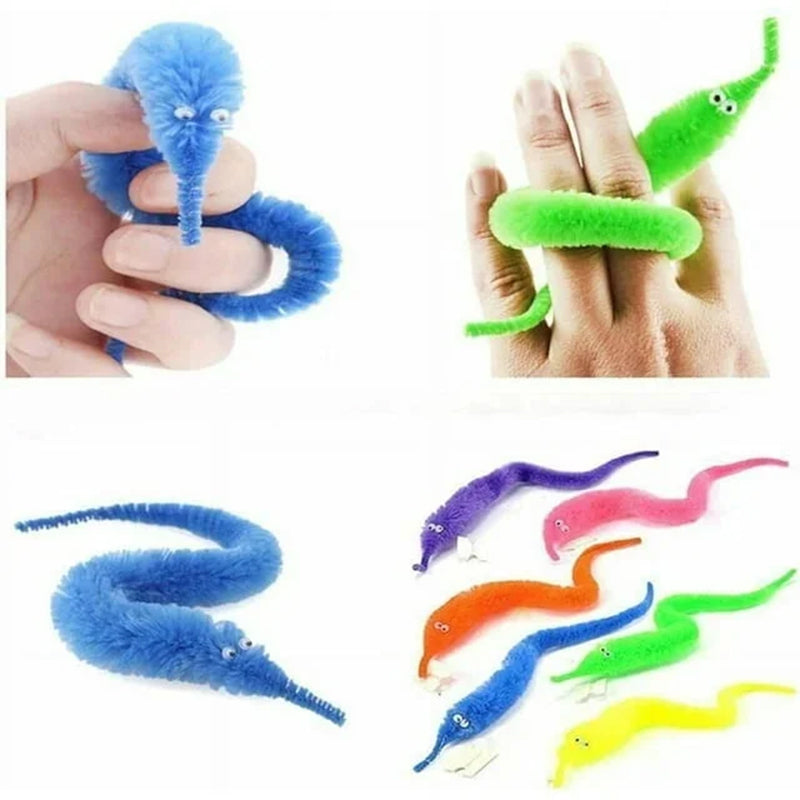 Rynx | Twisted fuzzy worm toy