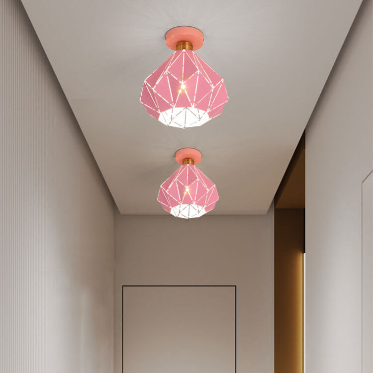 Rynx | CrystalDome Semi-Flush LED Ceiling Light | Modern Design | Diamond Look | Energy Saving | Color Variety