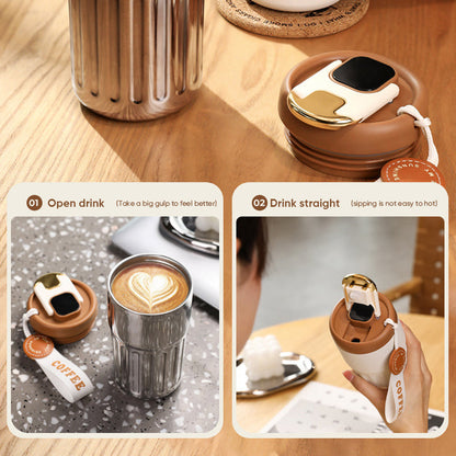 Rynx | Coffee thermos bottle with temperature display