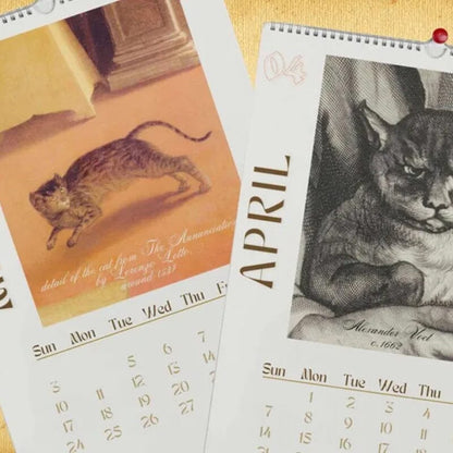 Rynx | Ugly Cats In Renaissance Painting 2024 Wall Calendar