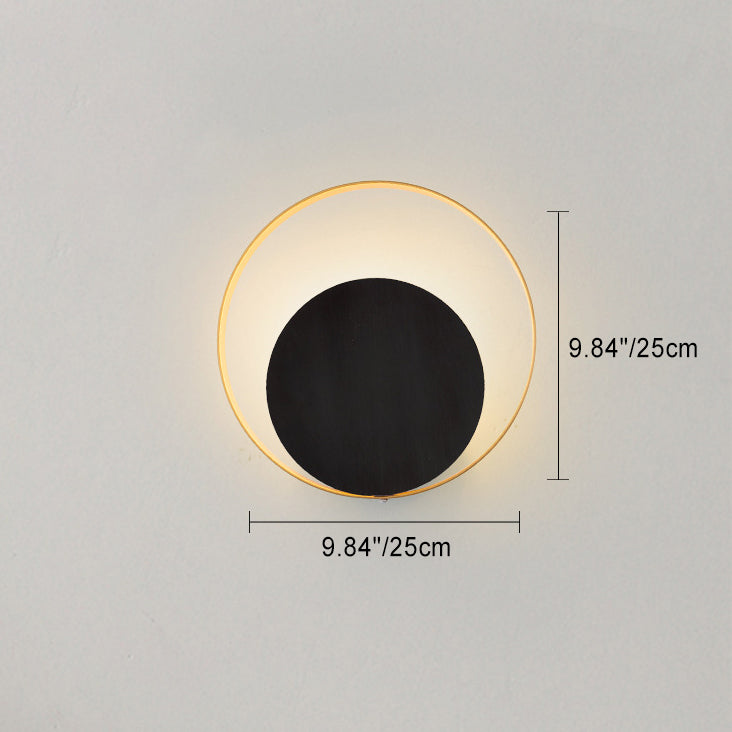 Rynx | Modern Minimalist Iron Circle Ring 1-Light Wall Sconces Lamp For Bedroom
