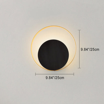 Rynx | Modern Minimalist Iron Circle Ring 1-Light Wall Sconces Lamp For Bedroom