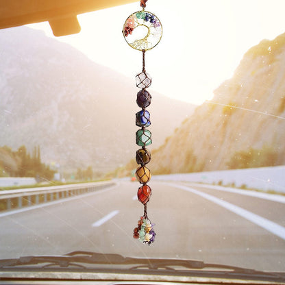 Rynx | 7 Chakra Stone Healing Crystal Tree of Life Decoration
