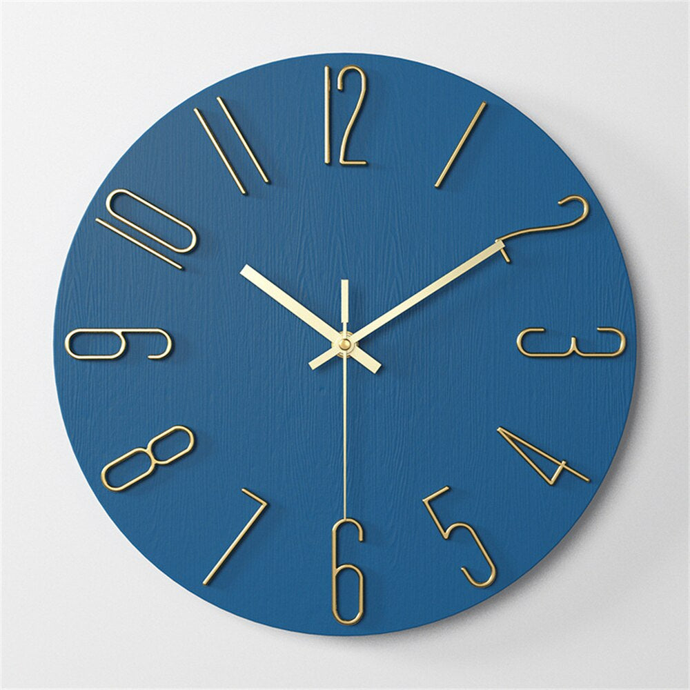 RYNX | Glowtech – Modern Plastic Wall Clock Blue
