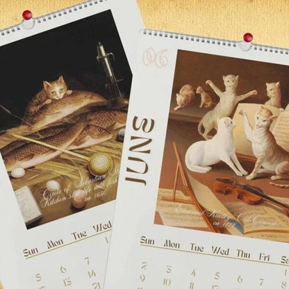 Rynx | Ugly Cats In Renaissance Painting 2024 Wall Calendar