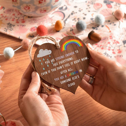 Rynx | Wooden Heart Plaque Gift Exquisite Love Heart Craftsmanship