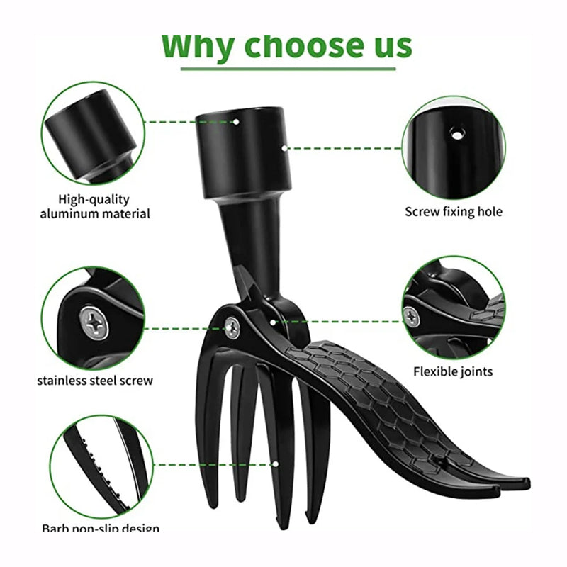 Rynx | Stainless Steel Adjustable Long Handle Removable Weeder