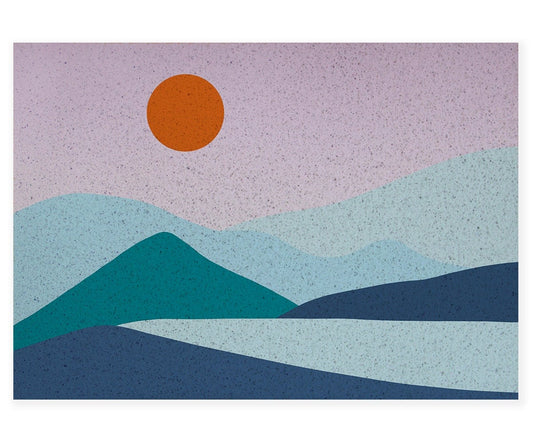 Rynx | Purple Mountain Sunrise PVC Entrance Mat