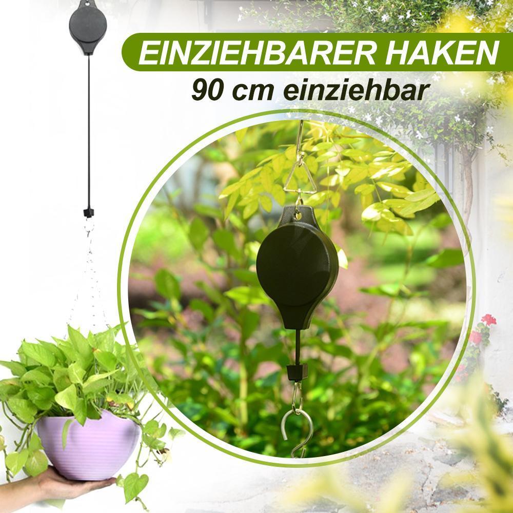 Rynx | Retractable Hook, Plant Pulley for Garden Pots and Bird Feeders