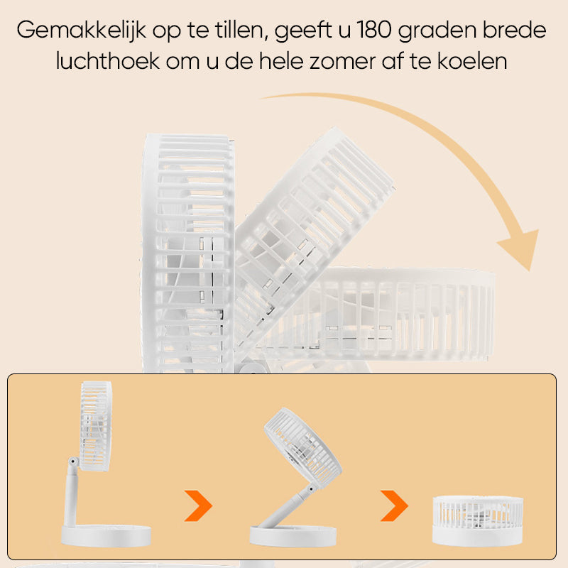 Rynx | Rechargeable Foldable Telescopic Table Fan