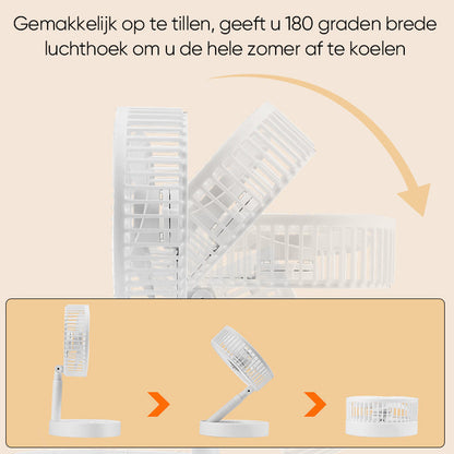 Rynx | Rechargeable Foldable Telescopic Table Fan
