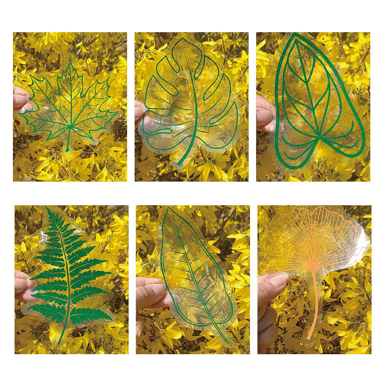 Rynx | PVC Colorful Adsorption Rainbow Glass Window Stickers, 6 pcs
