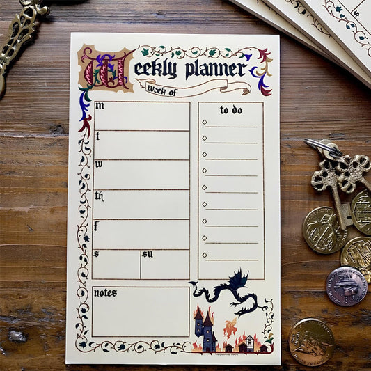 Rynx | Stationery of the medieval notepad series
