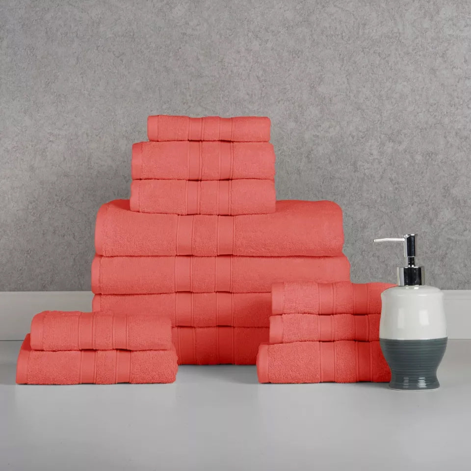 Rynx | 12-piece: Bibb Home Egyptian Cotton Towel Set